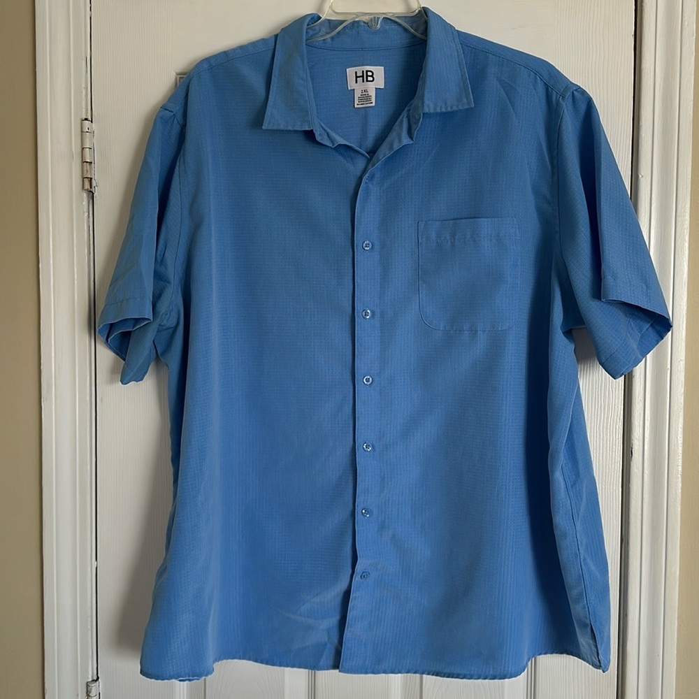 Harbor Bay Microfiber comfort grid sport shirt